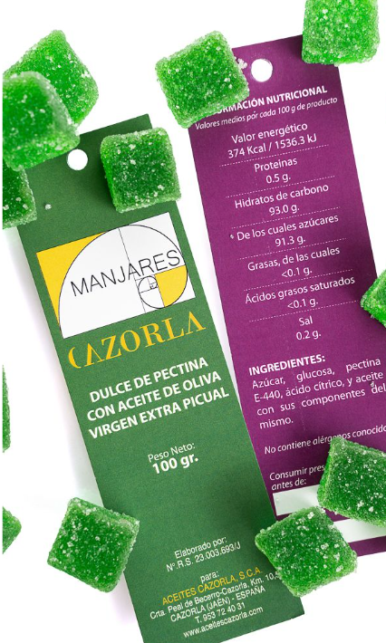 Extra Virgin Olive Oil Gummies Sierra de Cazorla PDO Artisanal Selection - 100g
